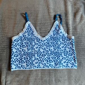 Blue Crop top